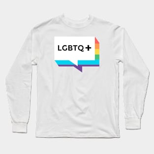 LGBTQ Power Colorful Rainbow Flag Proud Gay Month Long Sleeve T-Shirt